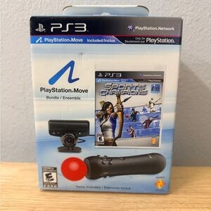 PlayStation3 PS3 Move Sports Champion Bundle Motion Controller Camera New Sealed